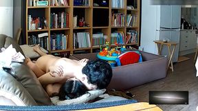 Slim big milk hot mom sofa tongue kiss passion sex