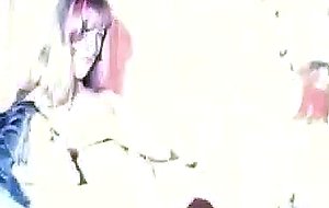 Russian threesome fuck in bed