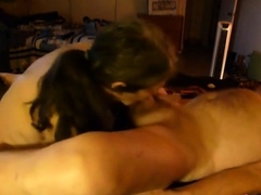 Granny Sucks and Fingers Her Man's Prostate