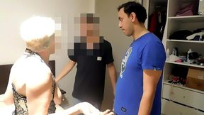 102- cojiendome a mi cunado y termine cojiendome a mi hijastro , mi vecino y un amiguito de ellos