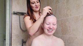 scarlot rose shaves my head nice and smooth for me as we chat about hairstyles, headshaves and wigs, and how they affects our...
