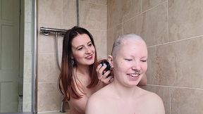 scarlot rose shaves my head nice and smooth for me as we chat about hairstyles, headshaves and wigs, and how they affects our...