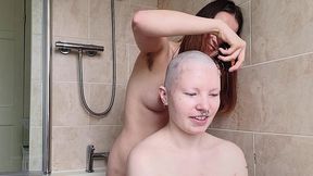 scarlot rose shaves my head nice and smooth for me as we chat about hairstyles, headshaves and wigs, and how they affects our...