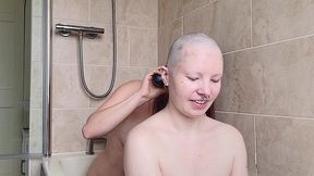 scarlot rose shaves my head nice and smooth for me as we chat about hairstyles, headshaves and wigs, and how they affects our...