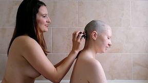 scarlot rose shaves my head nice and smooth for me as we chat about hairstyles, headshaves and wigs, and how they affects our...