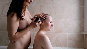 scarlot rose shaves my head nice and smooth for me as we chat about hairstyles, headshaves and wigs, and how they affects our...