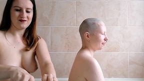 scarlot rose shaves my head nice and smooth for me as we chat about hairstyles, headshaves and wigs, and how they affects our...