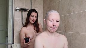scarlot rose shaves my head nice and smooth for me as we chat about hairstyles, headshaves and wigs, and how they affects our...
