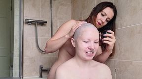 scarlot rose shaves my head nice and smooth for me as we chat about hairstyles, headshaves and wigs, and how they affects our...