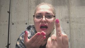 You get just My middle finger