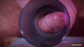 closeup view from inside my fake pussy while i fuck it slow and passionate until i shoot a big load. cum inside fleshlight - camilo brown