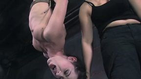 Mina sucks a dildo and gets her pussy toyed in awesome BDSM clip