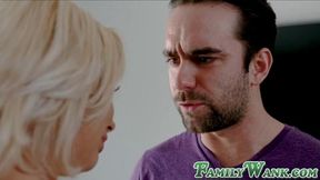 Chubby Step-Mom Devours Son's Throbbing Rod & Gets Hardcore Penetrated