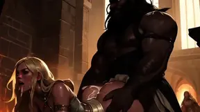 Busty White Medieval MILFs Suck BBC in Europe