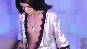 Thin eighteen age nubile transgirl With Tats & Piercings Webcams Solo