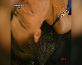 Brunette Slut Gets Her Face Covered in Cum