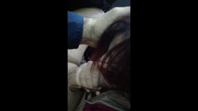 Wife Comes Down and Gives Me a Blowjob in the Car While Husband Cuckolds at Home