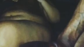 Late night car fuck: Latina sucks huge tits before gorilla punches her pussy