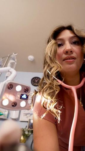 POV Naughty Nurse fucks your on the exam table