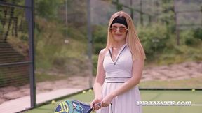 after a blowjob on the padel court, una fairy goes in for some anal