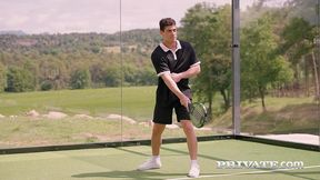 after a blowjob on the padel court, una fairy goes in for some anal