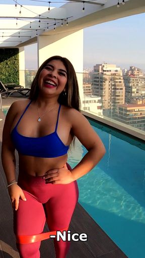 First Time Anal with Hot Chilean Fitness Babe   Clip 1
