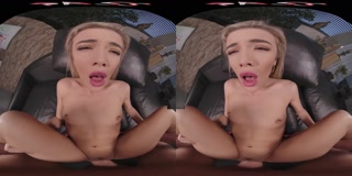 FuckPassVR - Sexy blonde Rika Fane wants your warm cum load on her succulent lips in Virtual Reality