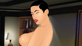 Thick white big bubble butt ass and thighs dances on a yacht