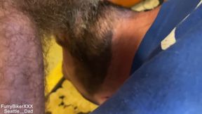 Hairy Daddy Gets bred after Workout