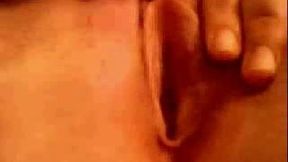 Digging my tight meaty pink soaking snatch with my moist fingers