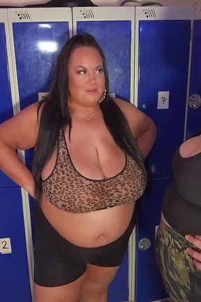 Two BBW's Get Fucked in the Changerooms Jj Jewel and Madam Gigi