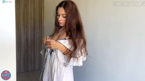 my sexy girlfriend masturbate her pussy