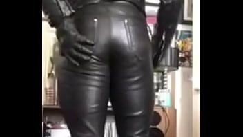 Sexy Leather Black Leather Muscle Big Butt Smoking Scene Preview