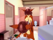 Trap the Foxes Futa Furry Hot Sex In The Toilet [3d hentai uncensored]