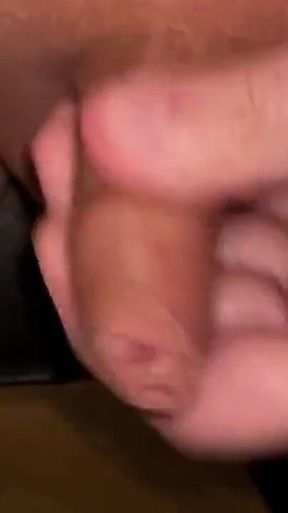 Jerking My Small Uncut Cock Until It Squirts Cum
