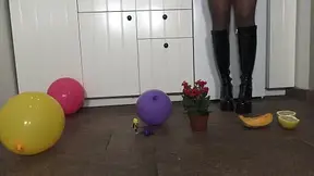 High Heels Crush Kitchen Mess in Foot Fetish Fantasy