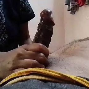 Malayalee Suvarna sucks her husband&#039;s cock and drains his milk