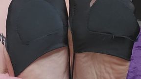 My brother's friend sneaks into my room to check out my toe panties