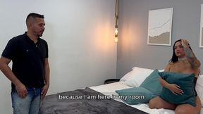 colombian brunette lorenadoll gets caught by stepfather taking spicy pics and ends up showing off her big tits and bouncing hard in cowgirl, sucking deep and moaning through intense doggy session