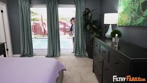 Sultry MILF Tiamaria gives deep throat and rides cock