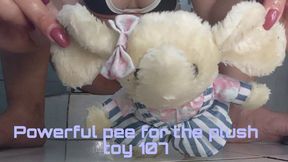 Powerful pee for the plush toy 107