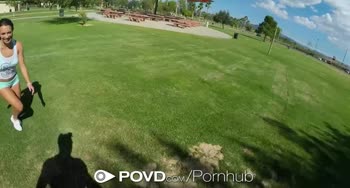 Lily Love's Sultry POV: Hardcore Blowjob and Fucking in Public