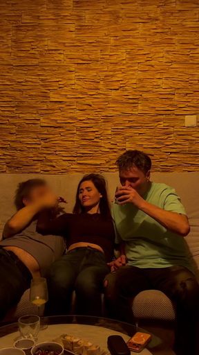 Cuckold, Wife Fucks Guy with a Small Dick, Cum in Mouth 2 Times