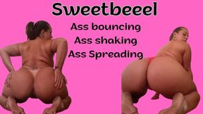 Ass shaking, bouncing and spreading