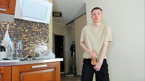 Hot Boy Slaps Leaking Boner Till Hot Cum Shower