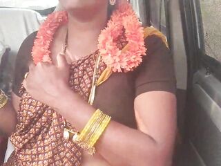 Stepmom and stepson lengthy drive for banging. Car impure talks. Telugu adio.