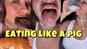 Eating and drinking so close