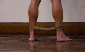 Spanked male keeps asking for cock in the ass during classroom BDSM fetish