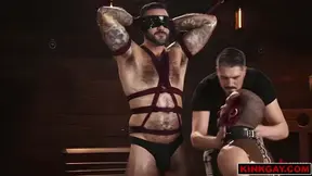 Jayson Is Bound On His Stomach To Suck Drew