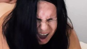 Rough anal&#x1F44C; debauchery, mercilessly ravished by seductive ebony Latina bbw stepmom